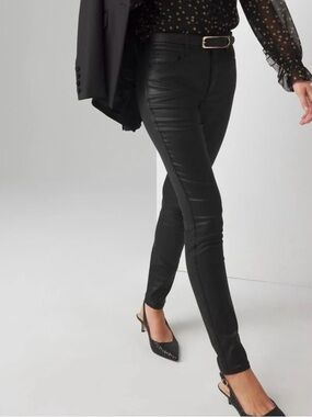 WHBM Skinny Coated Jeans
